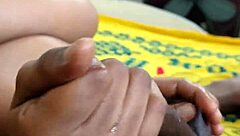 Oh wow, that hot girl gave the best handjob ever! 🔥