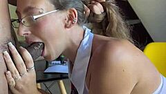 Why did shy student beg cousin for homework help and end up with creamy reward?