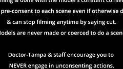 feeling so relaxed during mira monroe's behind-the-scenes gyno exam with dr tampa using gloves and glasses in florida