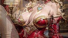 Ai Generated Queen of Heart Boldly Flashing Pussy in Sexy Dress