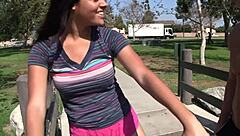 Bambi Wolfe Enjoys Intense Daytime Masturbation with Toys Leading to Huge Facial Cumshot on Shaved Pussy