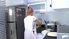 Why not smash blonde latina maid karla rivera hard at work in garage