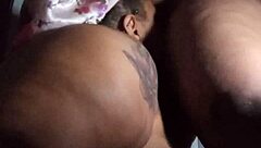 Bold Sexy BBW Delivers Sloppy Head to Lesbian Stud in Steamy Bathroom Encounter