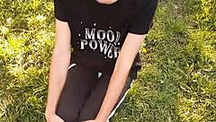 brunette neighbor gets passionate muff diving and licking leading to intense cunilingus pov orgasm