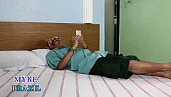 Horny Wife Cheats on Cuckold Husband with Two Hung Guys