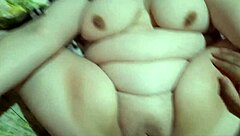 Chubby Woman Enjoys and Moans with Intense Pleasure