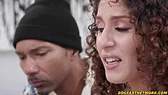 Intense tiny 18+ spinner latina experiences first time dp with double big cock penetration in doggystyle