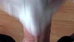 oh man, my tight zentai suit sex doll vilja is gagging hard on my cock like a real submissive doll