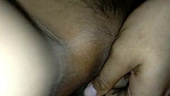 I spread legs to show smooth area gently