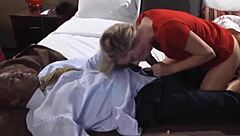 Sloppy seconds interracial cuckold with old guy