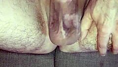 oh wow, i'm jerking off my uncircumcised cock until i cum hard and swallow it all