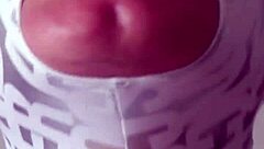 oh man, my tight zentai suit sex doll vilja is gagging hard on my cock like a real submissive doll