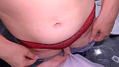 wet games with tall tattooed woman ended in intense fucking and cum in pussy creampie