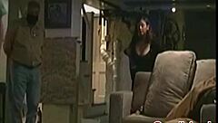 Why does sexy milf Candi Annie pose in lingerie for backstage photoshoot fun?