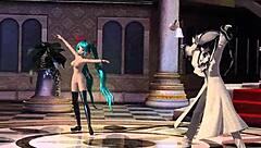 Hatsune Miku nude mod shows big boobs and ass