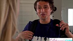 blake blossom seduces her admirer with juicy ass leading to intense blowjob handjob and creampie orgasm