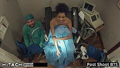Hey check out this freshman getting a mandatory hitachi orgasm from doctor tampa in hospital scene 😏 phoenix rose moans loud with toys and anal finger play