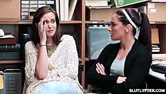 christy love, bend over for doggystyle pussy fuck in shop 3some