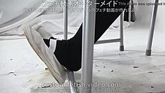 Socks fetish video with feet shoes and domination play