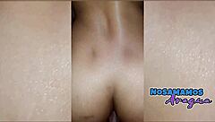 Hey, this veneca culona Colombian amateur with sexy tits does anal and masturbation on webcam.