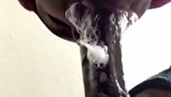 Whoa, check out this super sloppy deepthroat blowjob with amazing cum in mouth action that's incredibly wet!