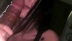 Quick Oral Fun with Hot Stranger While Alone at Home