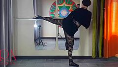 spank that ballerina's ass hard punish the bad dancer regina noir as teacher fucks mouth and pussy in studio