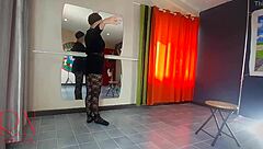 spank that ballerina's ass hard punish the bad dancer regina noir as teacher fucks mouth and pussy in studio