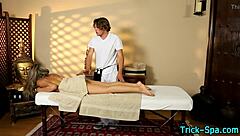 Brunette Teen Babe Gets Tit Rub In High Definition Hidden Cam Massage