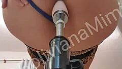 Latina Fucks Pussy And Ass With Sex Machine