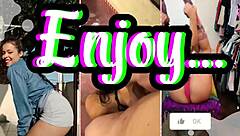 Petite Brunette Plays with Balloons Rubbing Against Her Pussy in Solo Lingerie Session