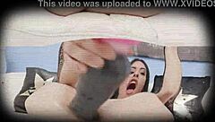 Brunette Alicia Trece gets ass stretched in rough dap gangbang with double penetration and facial cumshots