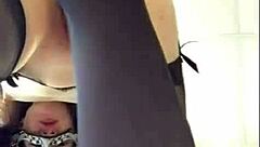 I feel so horny watching this cute Russian brunette with small tits striptease and tease her wet pussy for pov dirty talk blowjob