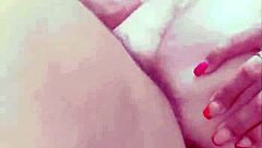 amateur video shows skinny woman in stockings and lingerie acting passively