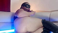 Why does this sexy prostitute wife in high boots moan so loud from the toy in her juicy pussy?