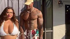 Thick Brunette Massive Tits Swallow Jason Luv Huge Cock