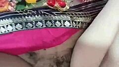 Hey, check out this outdoor ranch bath with pissing and dirty Hindi talk!