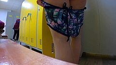 Caught the cleaning lady spying on me in the womens locker room