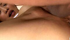 Japanese Beauty Ren Miyamura Enjoys Passionate Fucking with Blowjob Leading to Hairy Creampie