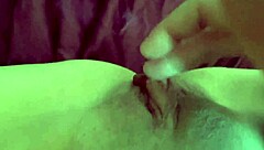 italian milf artemisia love teases shaved pussy in horny solo pov fingering session