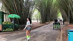 Who knew training in the park would lead to this intense anal creampie with a pretty Latina babe?