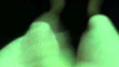 Hey what are you doing naked outside at night with that monster cock?