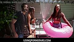 Wow, Sexy Teen Babe April Olsen Enjoys Wild Action!