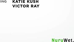 Slutty blonde teen performs amazing wet blowjob and nasty deepthroat on client