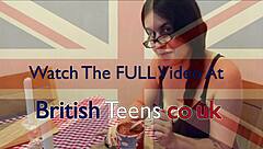 I feel so naughty as British 18 year old devours ice cream mixed with cum in homemade fun