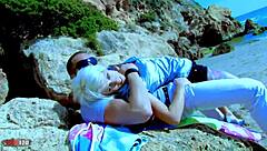 French whore Milky Cooper get fucked in ass at beach, oh yeah.