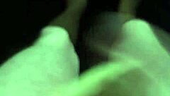 Hey what are you doing naked outside at night with that monster cock?