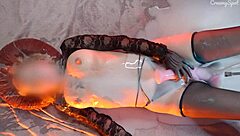 Petite Girl Moans From Huge Cum Loads Covering Her