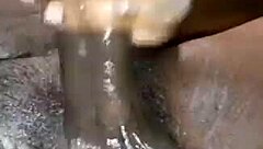 Amateur Black Lover Strokes His Massive Monster Cock in Homemade Solo Session Until Screaming Orgasm and Cumshot