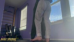 Her face gets covered in cum yet he keeps pounding her wet pussy doggystyle roughly